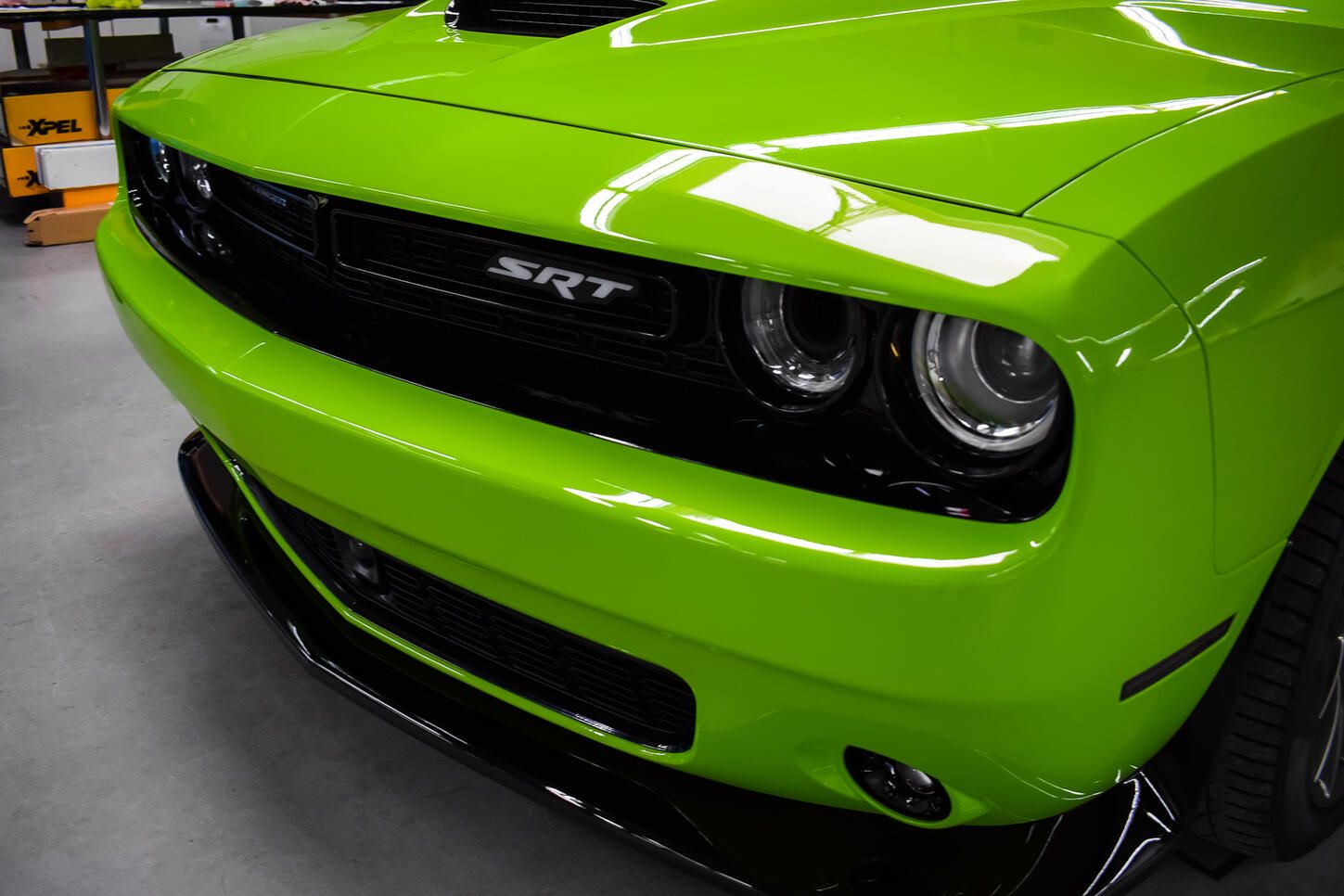 Dodge Challenger SRT grün - Lackschutz