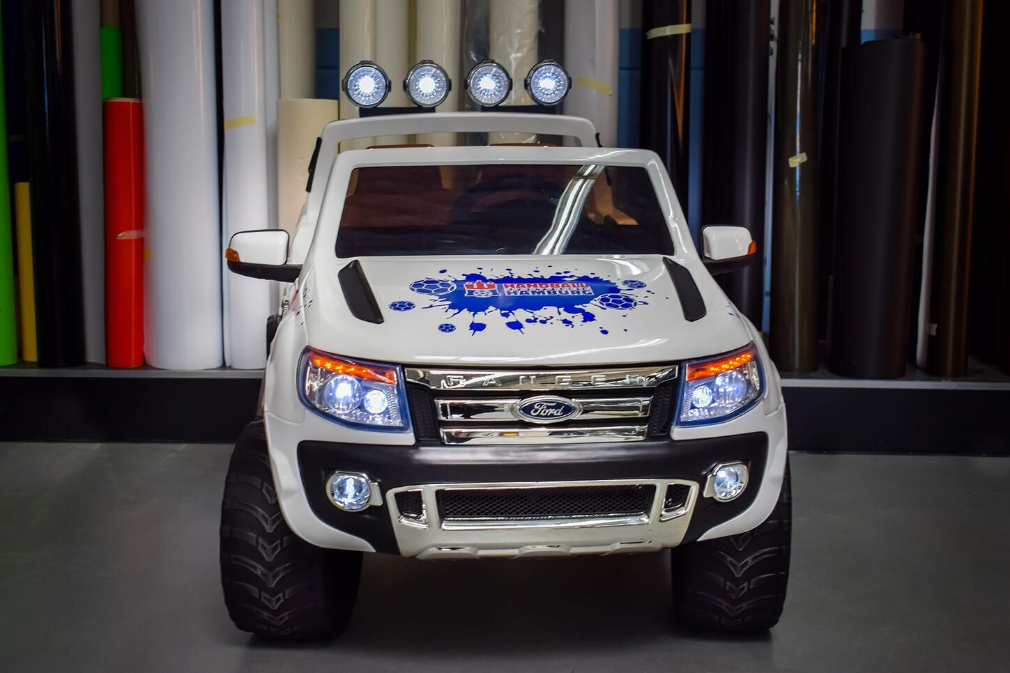 Maskotchen HSV Handbal - Teilfolierung