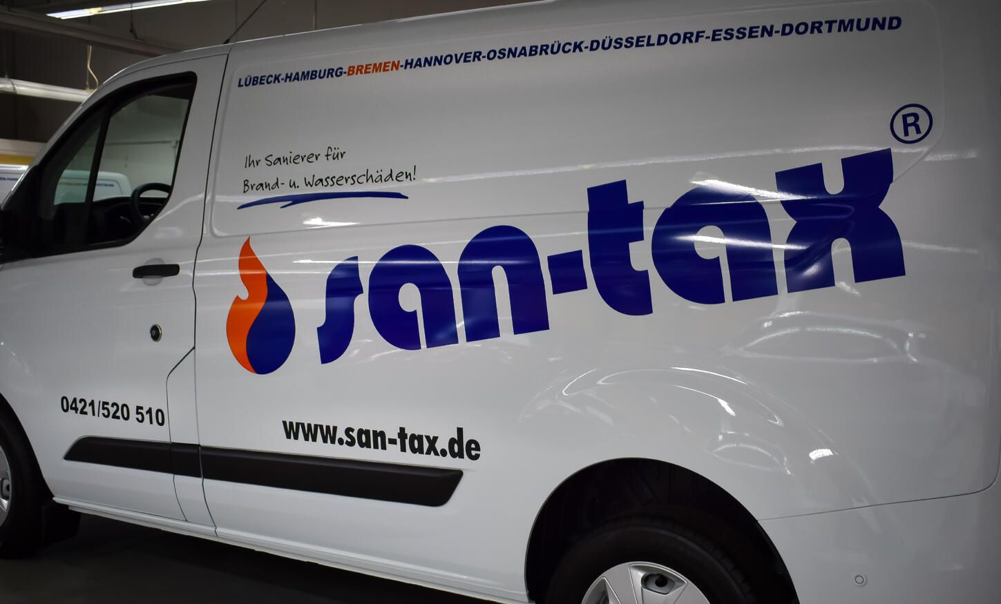 Santax - Beschriftung